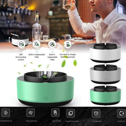 Electronic Intelligent Ashtray Air Purifier For Household Use